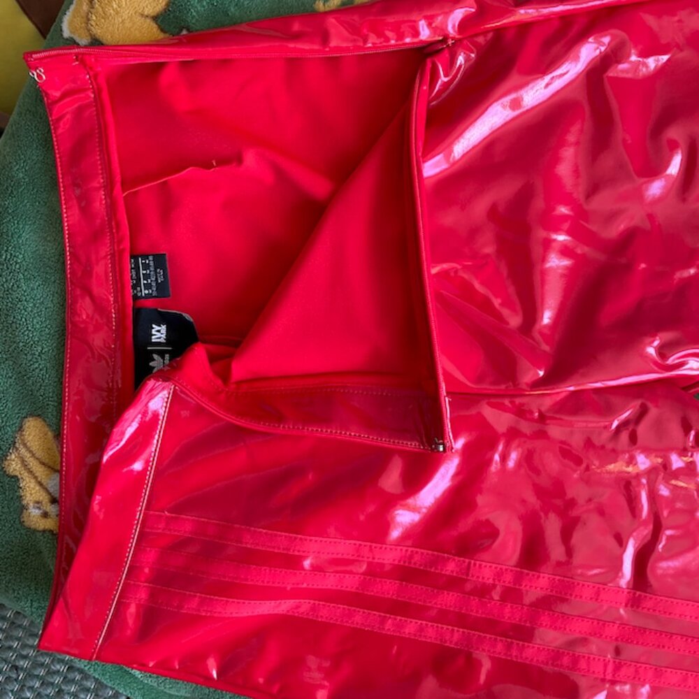 adidas Ivy Park Faux Latex Straight-Leg Pants